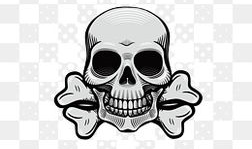 骷髅漫画图片,死亡与幽默的跨界演绎